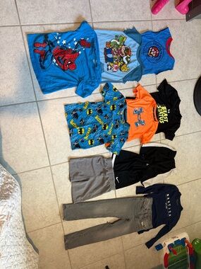 Boys Clothing Bundle Size 5-6 | 15+ Pieces | Marvel Disney Nike | Outfits Lot
